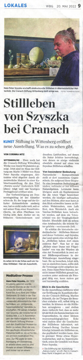 Mitteldeutsche Zeitung - Corinna Nitz - 22. Mai 2022